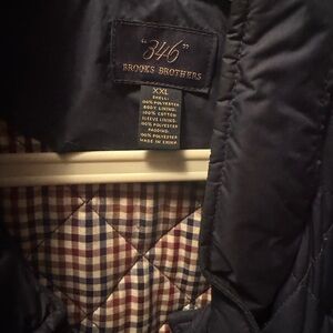 Brooks Brothers Dark Blue Quilted Jacket XXL